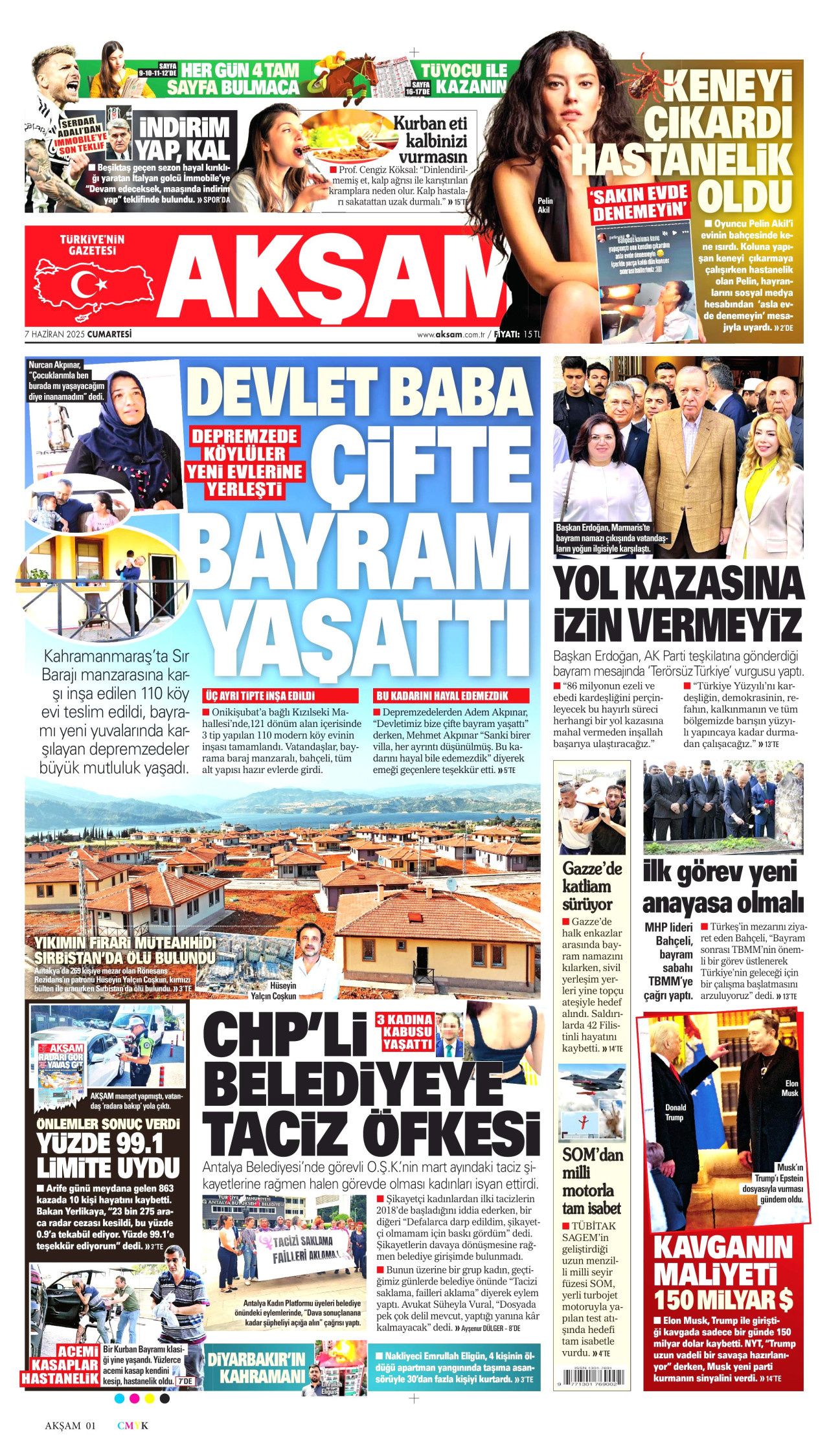 AKŞAM Gazete Manşeti