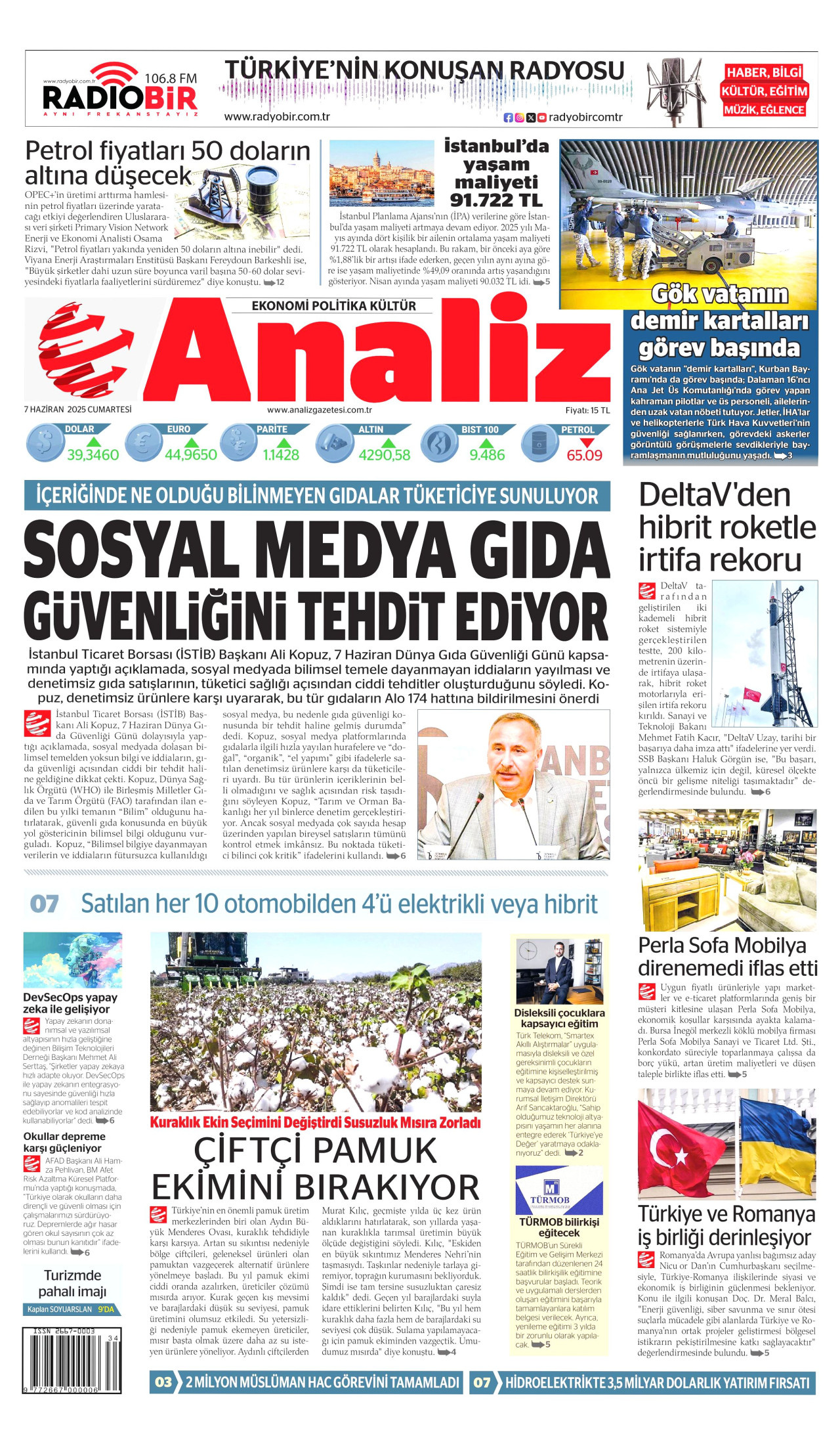 ANALİZ Gazete Manşeti