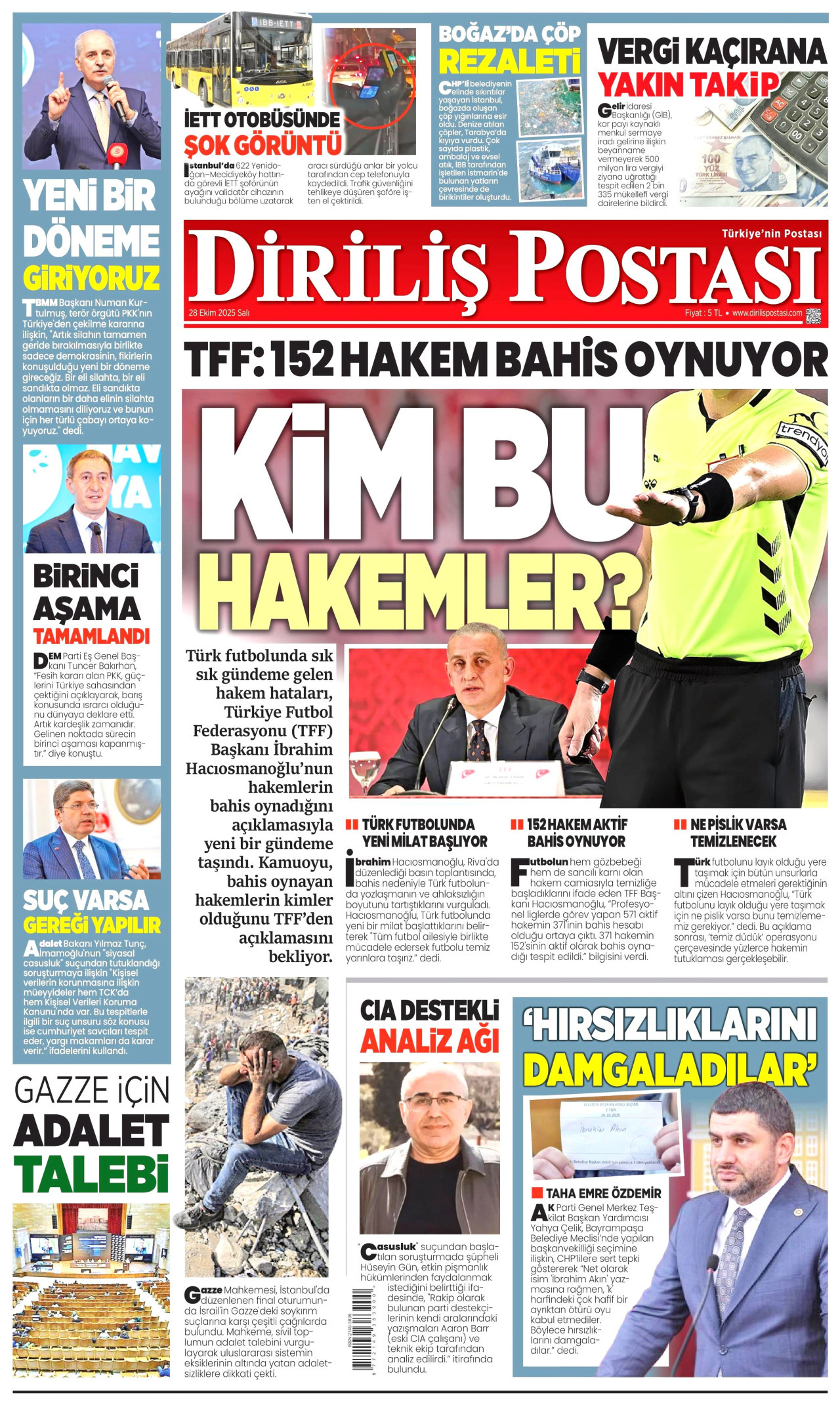DİRİLİŞ POSTASI Gazete Manşeti