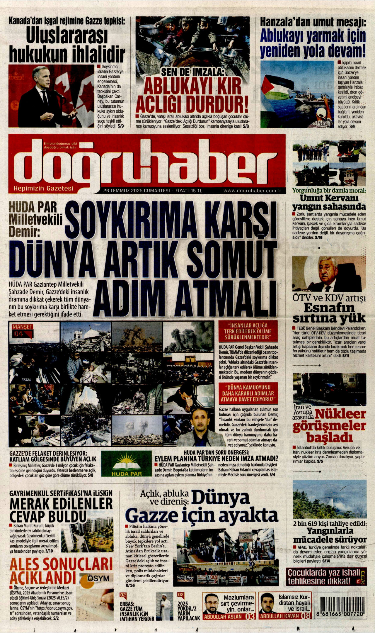 DOĞRU HABER Gazete Manşeti