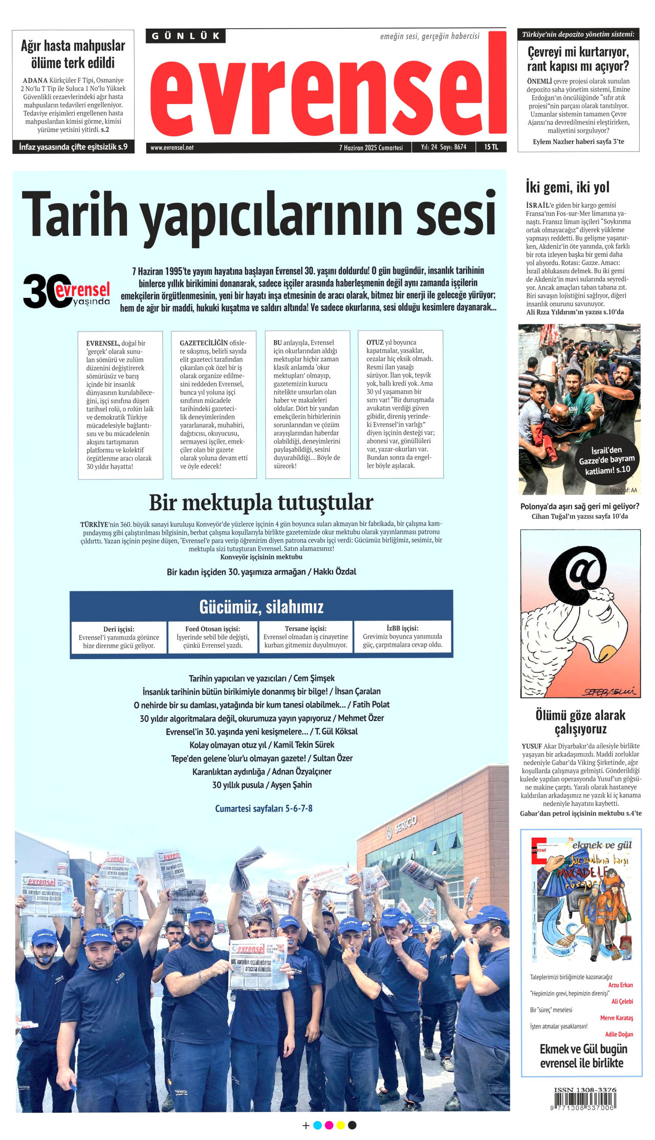 EVRENSEL Gazete Manşeti