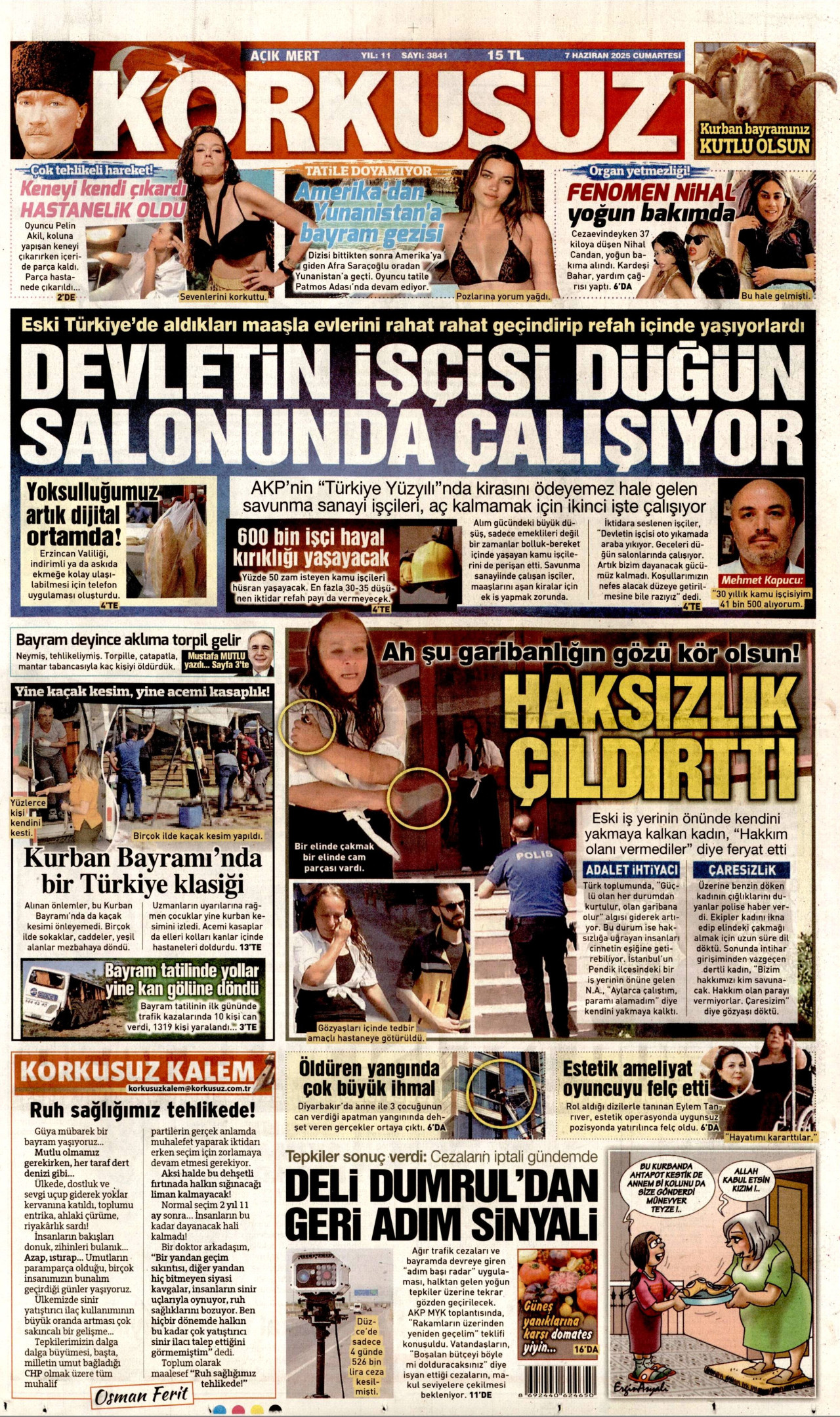 KORKUSUZ Gazete Manşeti
