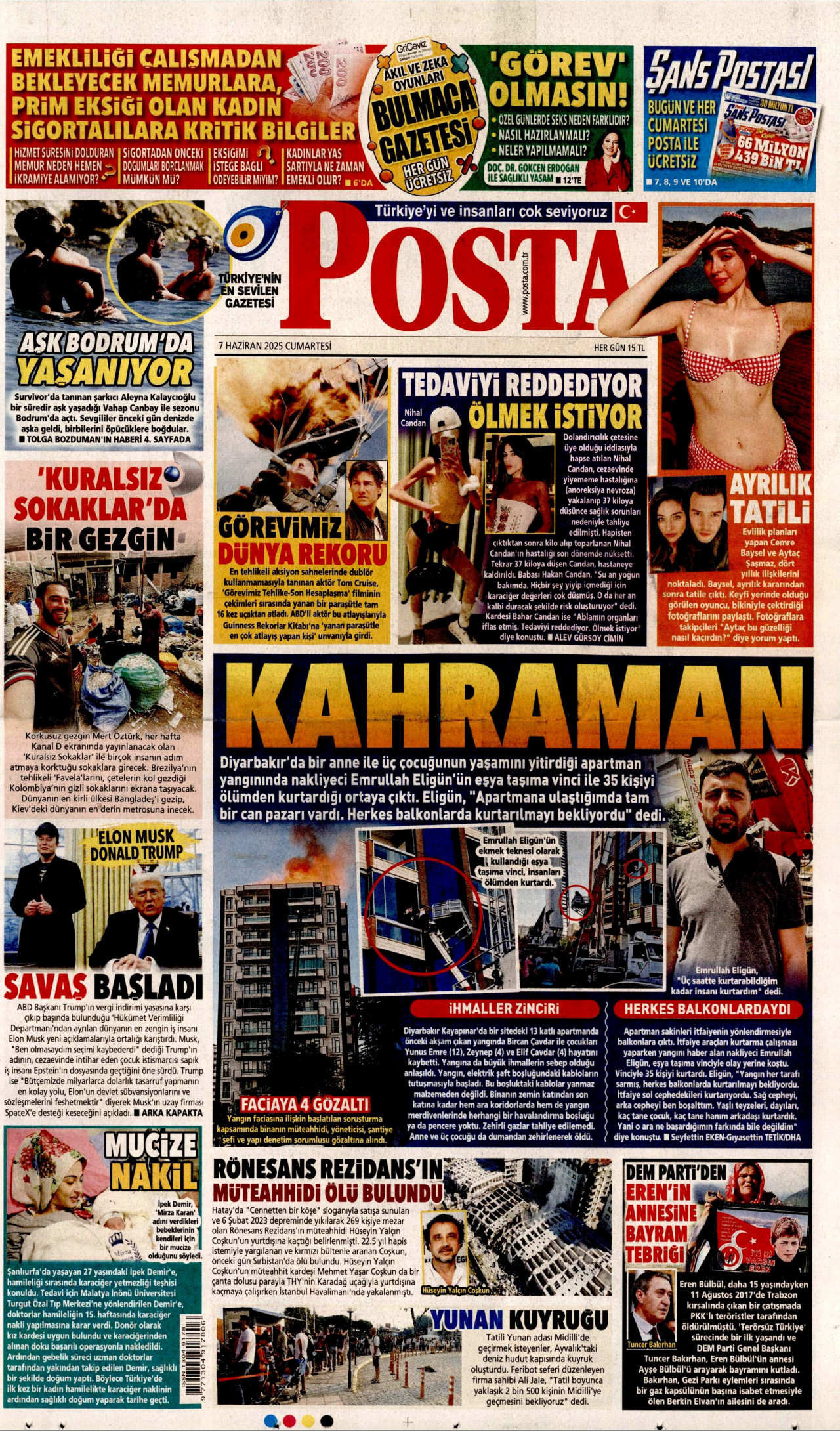 POSTA Gazete Manşeti