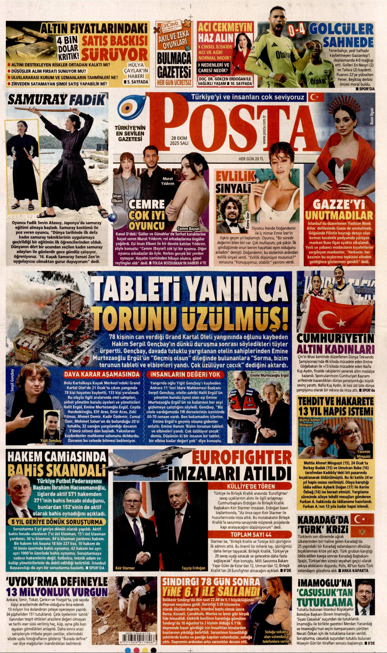 POSTA Gazete Manşeti