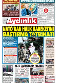 AYDINLIK GAZETESİ Gazete Manşeti