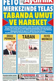 Aydınlık Gazete Manşeti