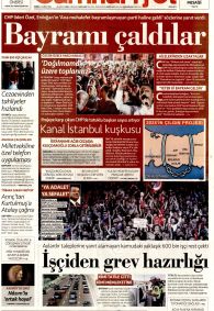 CUMHURİYET Gazete Manşeti