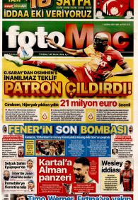 FOTOMAÇ Gazete Manşeti
