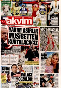 TAKVİM Gazete Manşeti