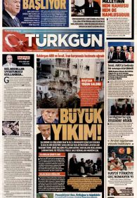 Türkgün Gazetesi Gazete Manşeti