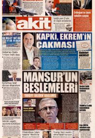 Yeni Akit Gazetesi Gazete Manşeti