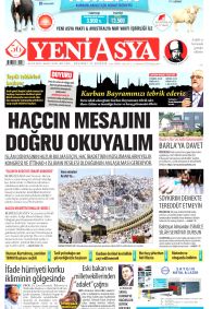 YENİ ASYA Gazete Manşeti