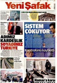 YENİ ŞAFAK Gazete Manşeti
